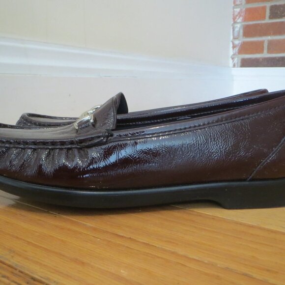 Women's Brown SAS Penny Loafers Wedges Slip On Shoes Size 10 M EUC - Picture 8 of 14